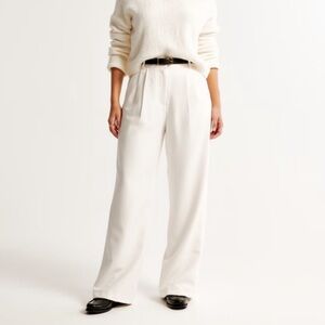 Curve Love A&F Sloane Tailored Wide Leg Pant